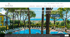 Desktop Screenshot of parkhotelpineta.com